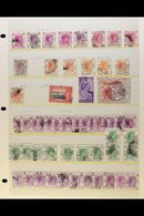 6455 1862-1960's USED ACCUMULATION ON STOCKLEAVES Mixed Condition (especially Earlier) But With Much Of Interest. Note 1 - Other & Unclassified