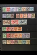 6649 1922-23 FINE MINT OVERPRINTED COLLECTION An Attractive Collection Of Sets Presented On Stock Pages. Includes 1922 D - Other & Unclassified