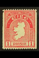 6653 1922-34 1d Carmine PERF 15 X IMPERF (SINGLE PERF) Variety, SG 72b, Very Fine Mint, Fresh. For More Images, Please V - Other & Unclassified