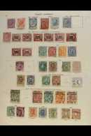 6718 1863-1936 OLD COLLECTION On Leaves, Mint & Used Mostly All Different Stamps, Inc 1863-77 To 2L Used, 1878 Surcharge - Unclassified