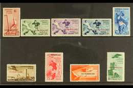 6744 AEGEAN ISLANDS 1934 World Cup Football Championship (Postage And Air) Complete Set, Sass S. 14, Very Fine NEVER HIN - Other & Unclassified