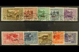 6759 DODECANESE ISLANDS LIPSO 1932 Garibaldi Set, SG 89/98, Sassone S.62, Very Fine Used (10). For More Images, Please V - Other & Unclassified