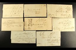 6777 1803-1839 ENTIRE LETTERS. An Interesting Group Of Entire Letters Addressed To Great Britain, Showing Various Manusc - Jamaica (...-1961)