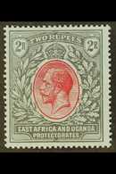 6828 1921 2r Red And Black On Blue, Watermark Multi Script CA, SG 72, Very Fine Mint. For More Images, Please Visit Http - Vide
