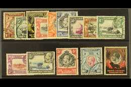 6837 1935-37 Complete King George V Pictorial Set, SG 110/123, Used, The £1 With Corner Fault. (14 Stamps)  For More Ima - Vide