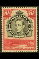 6842 1938 5s Black And Carmine, Perf 13¼, SG 148, Fine Mint, Usual Brownish Gum. For More Images, Please Visit Http://ww - Vide