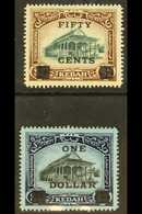 6990 KEDAH 1919 50c On $2 And $1 On $3, SG 24/25, Very Fine Mint. (2) For More Images, Please Visit Http://www.sandafayr - Other & Unclassified