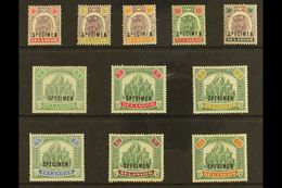 7035 SELANGOR 1895-99 Set To $25 Complete, Overprinted "Specimen", SG 54s/64s, Very Fine Mint. (11 Stamps) For More Imag - Other & Unclassified