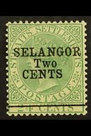 7036 SELANGOR 1891 2c On 24c Green, SG 47, Very Fine And Fresh Mint. For More Images, Please Visit Http://www.sandafayre - Other & Unclassified