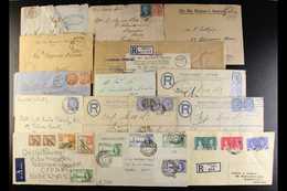 7078 1842-1951 COVERS HOARD. An Interesting Accumulation Of QV To KGVI Covers, Inc 1842 Entire Letter To Naples (no Post - Malta (...-1964)