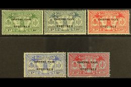 7279 1925 French Currency Postage Due Set Overprinted "Specimen", SG FD53s/7s, Very Fine Mint. (5 Stamps) For More Image - Other & Unclassified