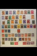 7329 TELEGRAPH STAMPS 1891-1921 ATTRACTIVE COLLECTION On Leaves, Mint & Used Mostly All Different, Inc 1891 Set To 5p &  - Nicaragua