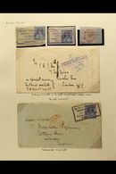 7332 NIGER COMPANY TERRITORIES - BURUTU 1896-99 HANDSTAMPED COLLECTION Of "on Piece" & Covers Presented On An Album Page - Other & Unclassified