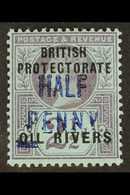 7333 OIL RIVERS 1893 ½d On 2½d Ovptd Type 4 In Blue, SG 14, Very Fine And Fresh Mint. For More Images, Please Visit Http - Other & Unclassified