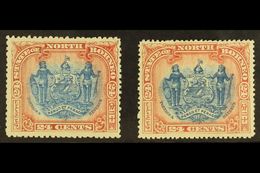 7349 1897 CORRECTED INSCRIPTIONS 24c Perf 13½-14, SG 111, Plus 24c Perf 14½-15, SG 111b, Fine Mint. (2 Stamps) For More  - North Borneo (...-1963)