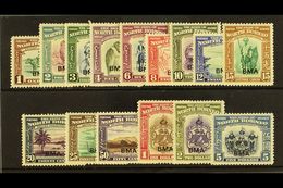 7367 1945 "BMA" Ovpt Set Complete, SG 320/34, Very Fine Mint. (15 Stamps) For More Images, Please Visit Http://www.sanda - North Borneo (...-1963)