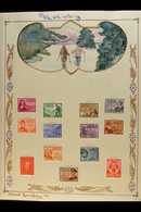 7388 1947 - 1958 MINT COLLECTION Comprehensive Range Of Mint Sets On Gorgeous Hand Illustrated Pages With Scenes And Vie - Other & Unclassified