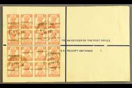 7409 1948 (8 Apr) 4½a Registered Stationery Envelope With "PAKISTAN" Nasik Overprint (26¼ X 3mm), On Reverse A Spectacul - Pakistan