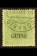 7543 PORTUGUESE GUINEA 1881-84 50r Green, Type II Opt, Perf 13½, SG 24, Fine Cds Used Complete With Apex Photo Certifica - Other & Unclassified