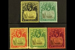 7603 1922-37 Multi CA Watermark Set, SG 92/96, Fine Mint (5 Stamps) For More Images, Please Visit Http://www.sandafayre. - Saint Helena Island