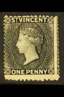 7662 1875-78 1d Black, Perf 11 To 12½ X 15, SG 22, Fine Fresh Mint. For More Images, Please Visit Http://www.sandafayre. - St.Vincent (...-1979)