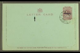 7685 1914 LETTER CARD 1d Dull Claret On Blue, Inscription 94mm, H&G 1a, Cancelled To Order With Apia 21.11.14 C.d.s. Pos - Samoa