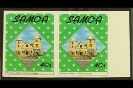 7699 1988 40s Christmas (SG 814) IMPERF PAIR, Never Hinged Mint. For More Images, Please Visit Http://www.sandafayre.com - Samoa