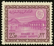 7725 1966-75 23p Bright Purple And Chocolate Wadi Hanifa Dam Definitive, SG 708, Never Hinged Mint. For More Images, Ple - Saudi Arabia