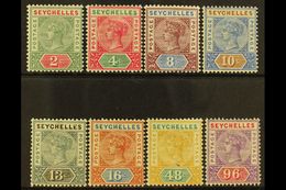 7734 1890-92 Complete Die I Set, SG 1/8, Fine Mint. (8) For More Images, Please Visit Http://www.sandafayre.com/itemdeta - Seychelles (...-1976)