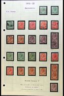 7860 1913-24 COIL STAMPS KING'S HEADS COILS - FINE MINT & USED COLLECTION - Good Lot That Includes All Values Mint & Use - Unclassified