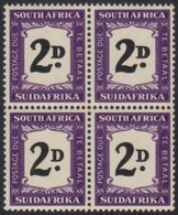 7891 POSTAGE DUES 1948-49 2d Black & Violet, SG D36, Very Fine Never Hinged Mint BLOCK Of 4, The Two Top Stamps With THI - Unclassified