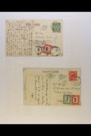 7893 POSTAGE DUES COVERS & POSTCARDS Group Including Two Postcards With Transvaal 1d Due Used In Union Period, Couple Of - Unclassified