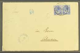 7913 1916 (3 Feb) Env To Switzerland Bearing Two 2½d Union Stamps Tied By "SWAKOPMUND" Cds Cancel, Putzel Type B5 Oc, Ci - South West Africa (1923-1990)