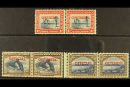 7931 OFFICIALS 1951-52 TRANSPOSED OVERPRINTS On A Stock Card. Includes 1d (SG O24a), 2d (SG O26a) & 6d (SG O27a) Fine Mi - South West Africa (1923-1990)