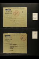 8028 1963-6 SCARCE OFFICIAL AEROGRAMMES All Different, Complete Collection Of Used (all To USA) Official Air Letters Fro - Tanganyika (...-1932)