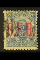 8052 OFFICIAL 1893 8d Ultramarine "G.F.B." Overprint, SG O4, Used. For More Images, Please Visit Http://www.sandafayre.c - Tonga (...-1970)