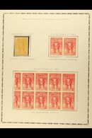 8181 1930 BOLIVAR CENTENARY VARIETIES Includes 5c Yellow Mint, Scott 290, With Part Of Impression Missing From Top Left  - Venezuela
