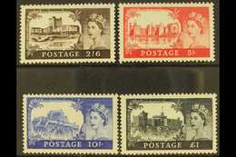 8379 1955-58 WATERLOW Castles Complete Set, SG 536/539, Very Fine Lightly Hinged Mint. Cat £250 (4 Stamps) For More Imag - Other & Unclassified