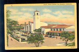 LA-27 - Union Station, Los Angeles, California / Postcard Circulated, 2 Scans - Los Angeles