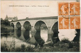 CPA Dangé Saint Romain, Le Pont, Château Du Prieuré (pk35738) - Dange Saint Romain