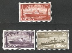 Spanish Fernando Po 1962,Ships,Sc 196-198,VF MLH*OG (NR-8) - Fernando Poo