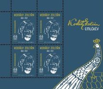 HUNGARY 2017 PEOPLE Famous Composers. 50 Years From The Death Of ZOLTAN KODALY - Fine Sheet MNH - Nuevos