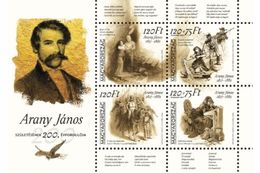 HUNGARY 2017 PEOPLE Famous Poets. 200 Years From The Birth Of JANOS ARANY - Fine S/S MNH - Nuevos