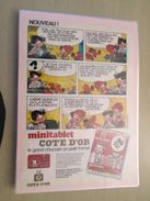 BOULE ET BILL MINITABLET DE CHOCOLAT COTE D'OR  -  Pour  Collectionneurs ... PUBLICITE  Page De Revue Des Années 70 Plas - Boule Et Bill