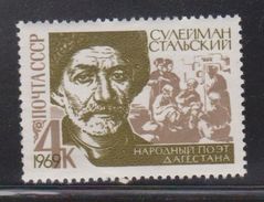 RUSSIA Scott # 3595 Mint Hinged - Suieiman Stalsky Poet - Posta Espresso