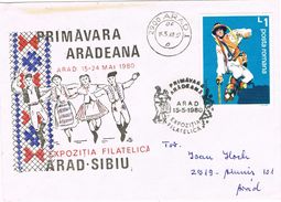 26091. Carta ARAD (Rumania) 1980. Primavara Aradeana. Fiestas Populares - Storia Postale