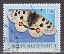 Liechtenstein, 2009 - 100rp Parnassus Apollo - Nr.1455 Usato° - Usati