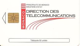 CARTE°-PUBLIC-MONACO-50U-MF31-GEM A-7/94-DIRECTION TELECOM-V° Série 5006-UTILISE-TBE - Monace