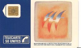 CARTE-PUBLIC-01/89-SO2-50U-FOLON-OISEAUX Du BICENTENAIRE-V° 4 Pe 2021-UTILISEE-TBE - 1989