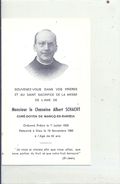 NORD - 59 - MARCQ EN BAROEUL -Carte Mortuaire - Chnaoin,e SCHACHT 1966 - Marcq En Baroeul
